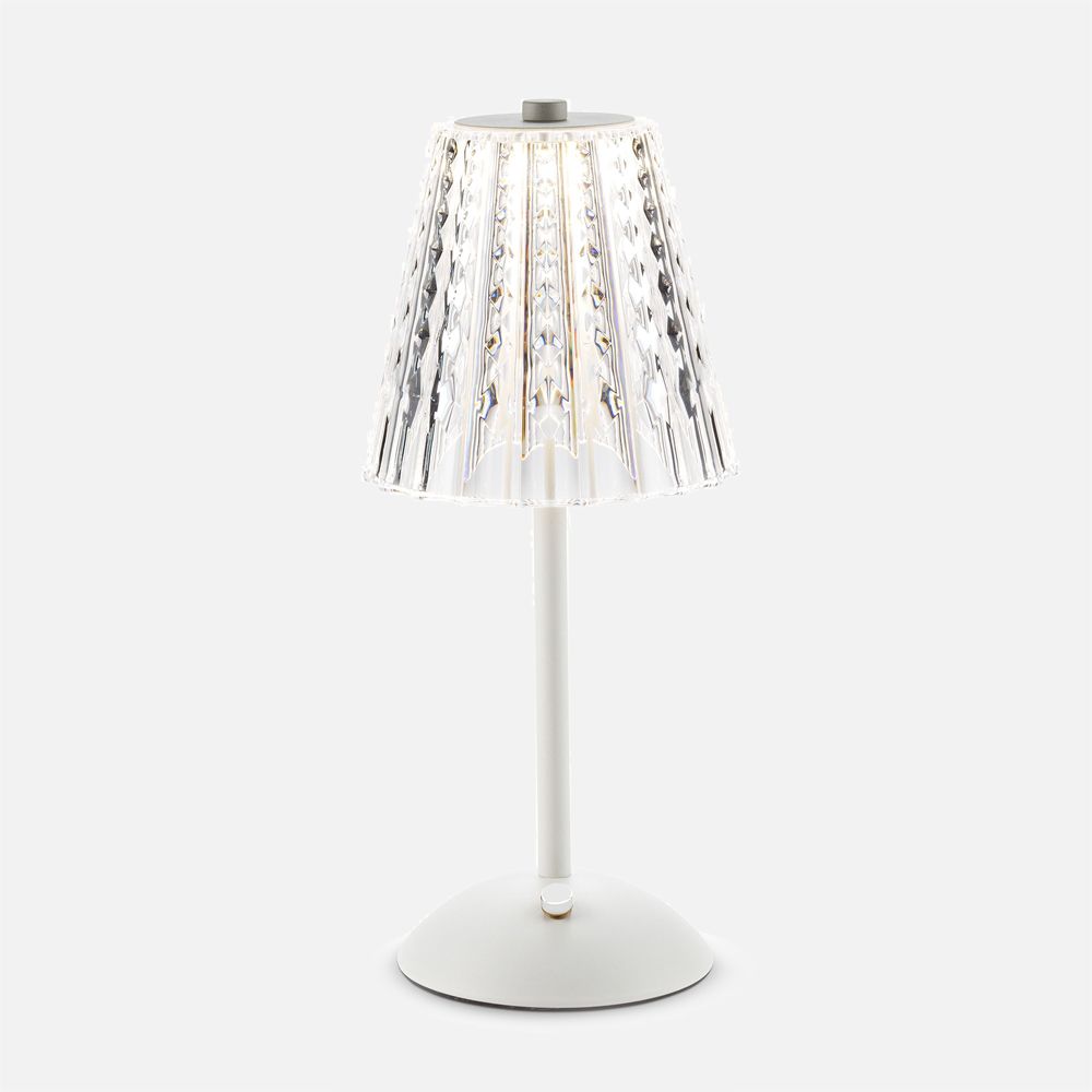 Lion Guard - Alta Crystal Shade LED Table Lamp - White