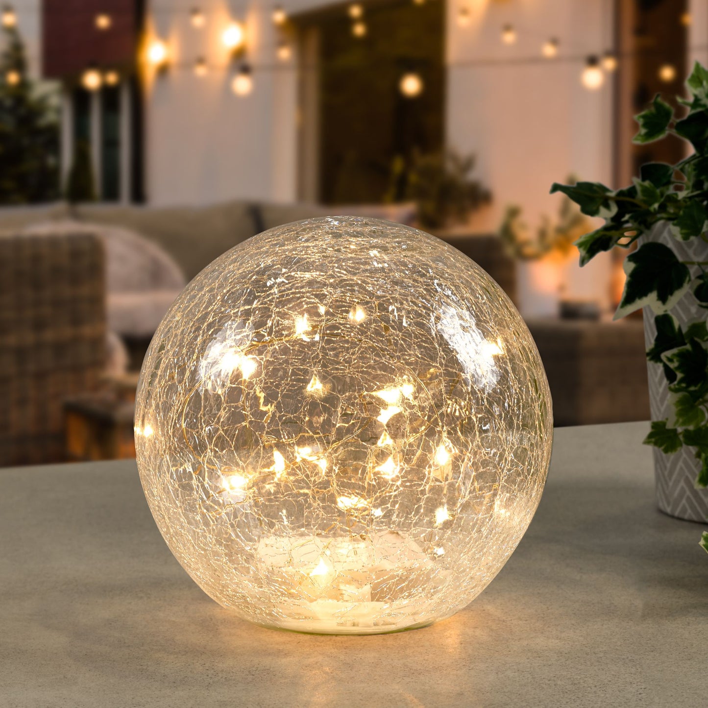 Lion Guard - Crackled Glass Sphere with LED Light